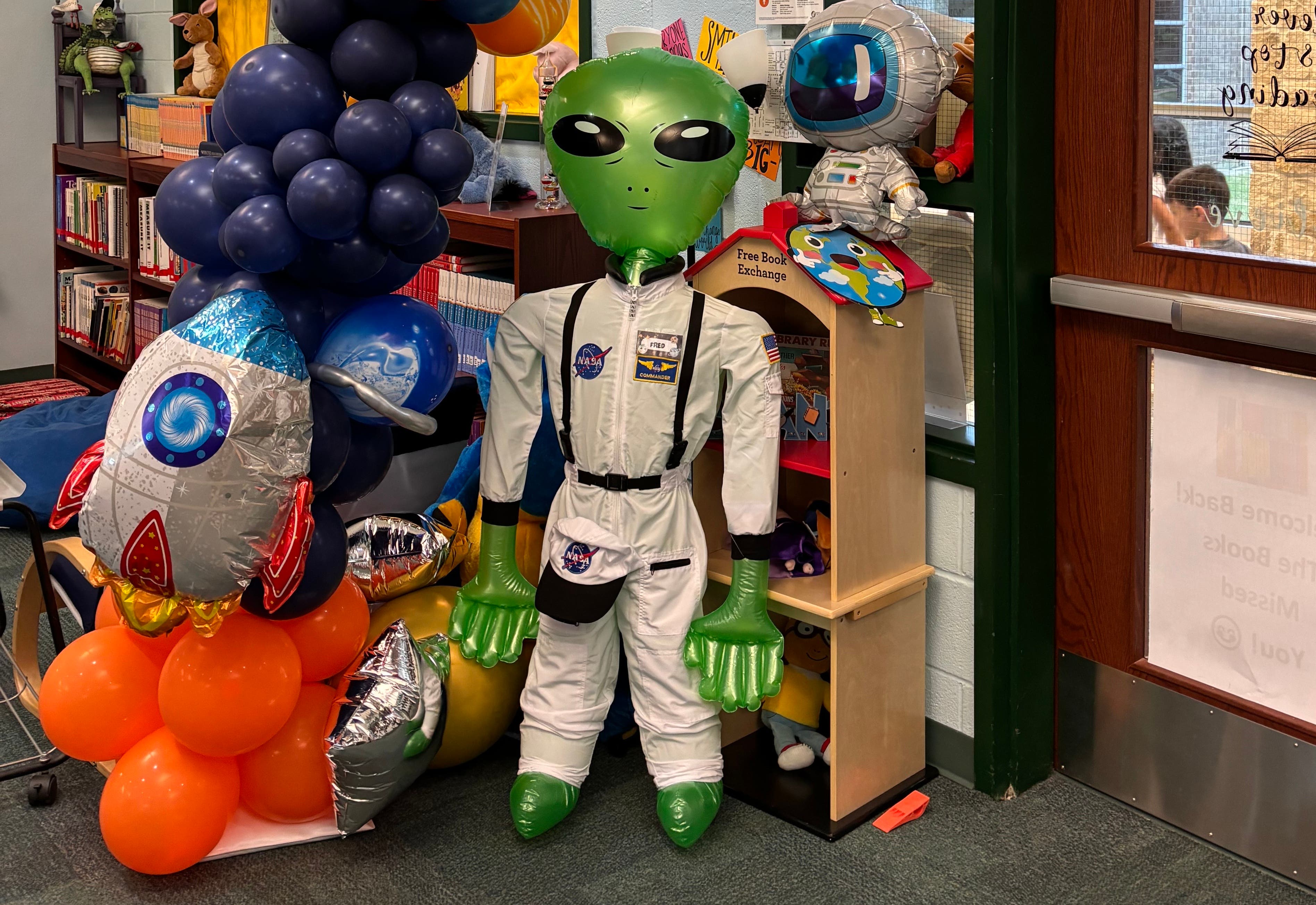 PTA mom discovers an inspiring mascot for her school book fair: ‘Fred the Alien’