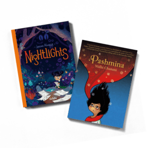 Two books that are examples of graphic novel fantasy